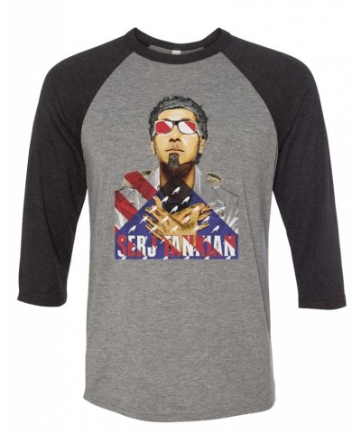 Serj Tankian Women's | Patriotic | 3/4 Sleeve Baseball Tee $12.00 Shirts