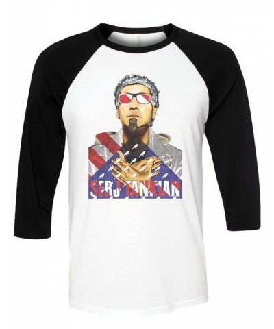 Serj Tankian Women's | Patriotic | 3/4 Sleeve Baseball Tee $12.00 Shirts