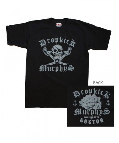 Dropkick Murphys T Shirt | Dropkick Murphys Jolly Roger T-Shirt $5.61 Shirts