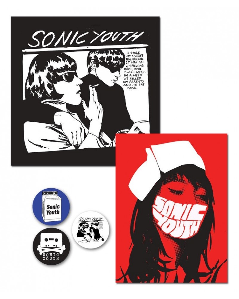 Sonic Youth Goo/Nurse Button Sticker Pack $2.25 Accessories