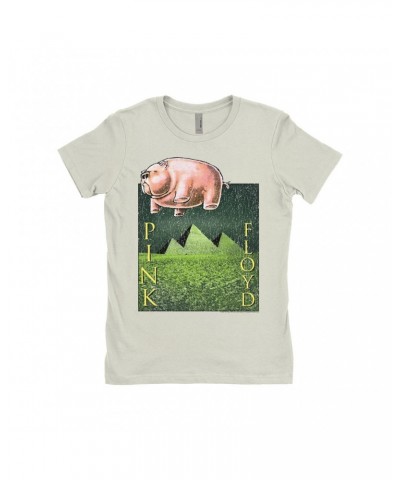 Pink Floyd Ladies' Boyfriend T-Shirt | Animals Meets The Pyramids Distressed Shirt $8.23 Shirts