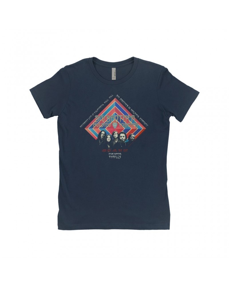 Big Brother & The Holding Company Ladies' Boyfriend T-Shirt | Cheaper Thrills Album Cover Big Brother and The Holding Co. Shi...