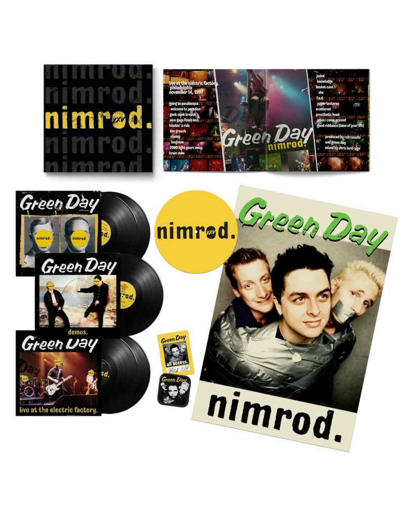 Green Day Nimrod XXV Black Vinyl 5LP $59.99 Vinyl