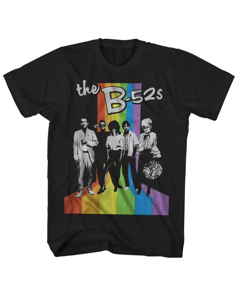 The B-52's T-Shirt | Retro Rainbow Shirt $4.19 Shirts