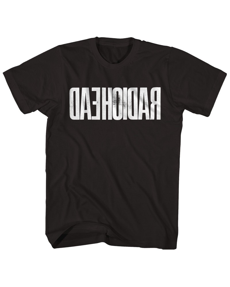 Radiohead T-Shirt | Mirrored Logo T-Shirt $12.28 Shirts