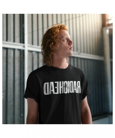 Radiohead T-Shirt | Mirrored Logo T-Shirt $12.28 Shirts