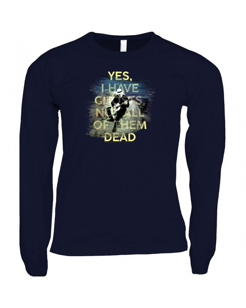 David Gilmour Long Sleeve Shirt | Yes I Have Ghosts Shirt $10.78 Shirts