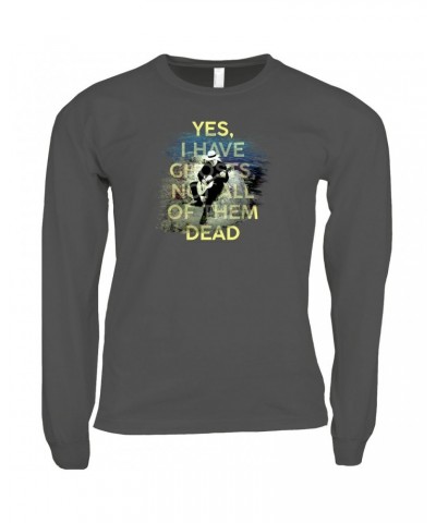 David Gilmour Long Sleeve Shirt | Yes I Have Ghosts Shirt $10.78 Shirts