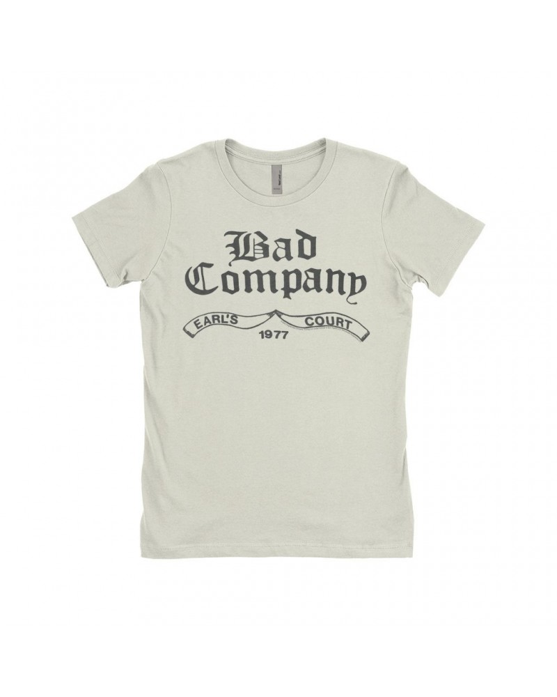 Bad Company Ladies' Boyfriend T-Shirt | Earl's Court 1977 Concert Shirt $7.73 Shirts