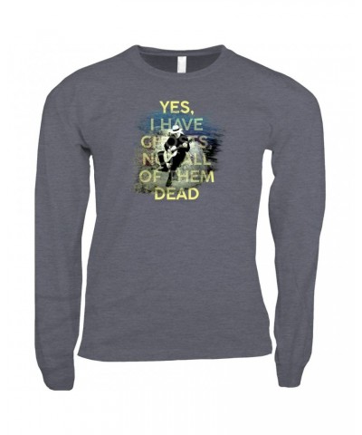 David Gilmour Long Sleeve Shirt | Yes I Have Ghosts Shirt $10.78 Shirts