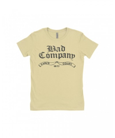 Bad Company Ladies' Boyfriend T-Shirt | Earl's Court 1977 Concert Shirt $7.73 Shirts