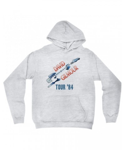 David Gilmour Hoodie | Red White Blue 1984 Tour Hoodie $14.38 Sweatshirts