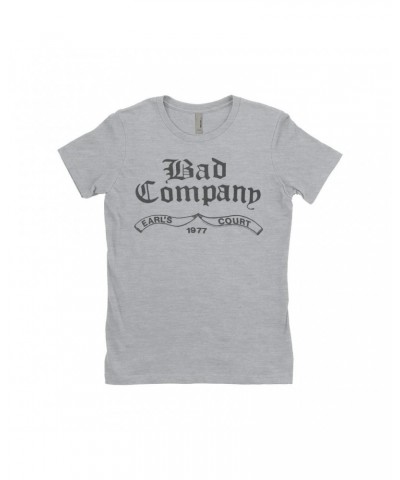 Bad Company Ladies' Boyfriend T-Shirt | Earl's Court 1977 Concert Shirt $7.73 Shirts