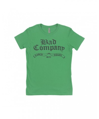 Bad Company Ladies' Boyfriend T-Shirt | Earl's Court 1977 Concert Shirt $7.73 Shirts