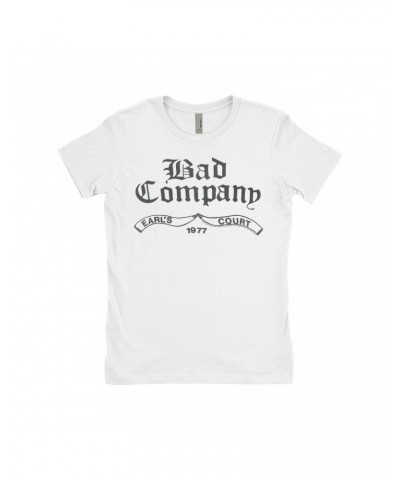 Bad Company Ladies' Boyfriend T-Shirt | Earl's Court 1977 Concert Shirt $7.73 Shirts