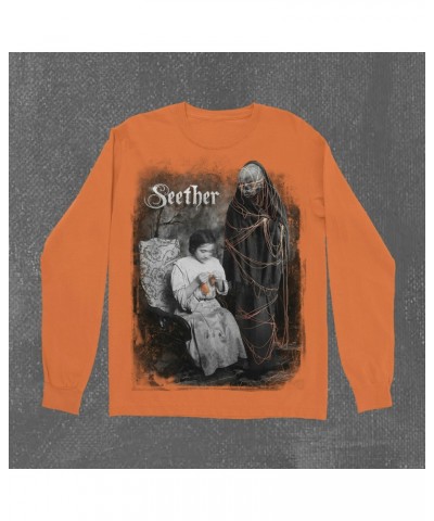 Seether Knitted Long Sleeve (Orange) $16.40 Shirts