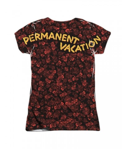 Aerosmith Junior's T Shirt | VACATION (FRONT/BACK PRINT) Sublimated Tee $14.00 Shirts