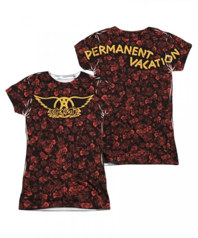 Aerosmith Junior's T Shirt | VACATION (FRONT/BACK PRINT) Sublimated Tee $14.00 Shirts