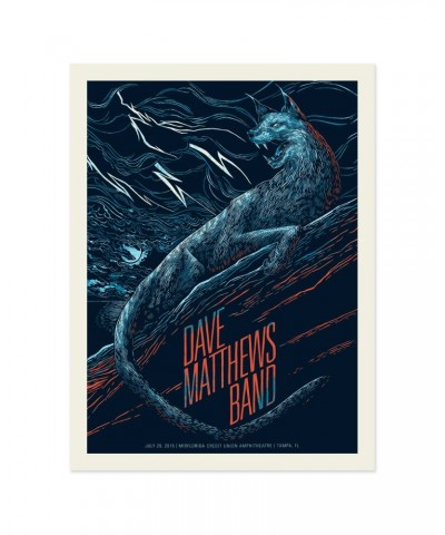 Dave Matthews Band Show Poster – Tampa FL 7/29/2015 $16.80 Decor