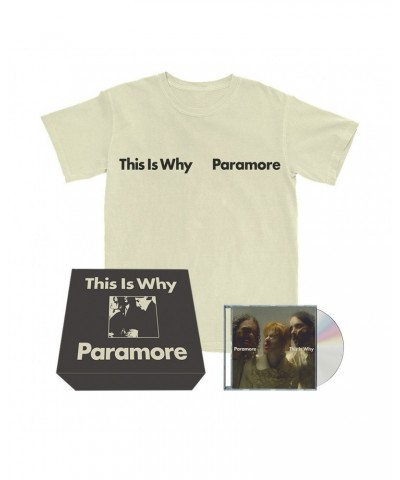 Paramore This Is Why Cream T-Shirt CD Boxset $15.00 CD