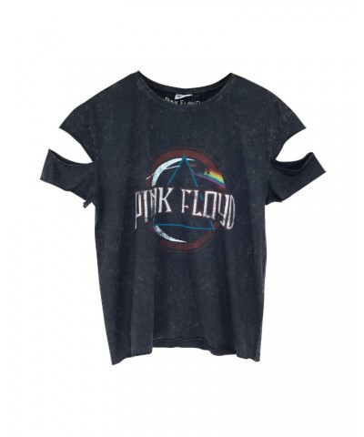 Pink Floyd Dark Side of the Moon Cold Shoulder Dark Grey T-Shirt $13.65 Shirts