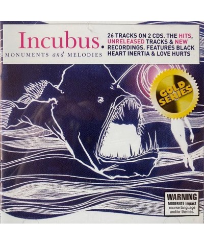 Incubus MONUMENTS & MELODIES (GOLD SERIES) CD $6.30 CD