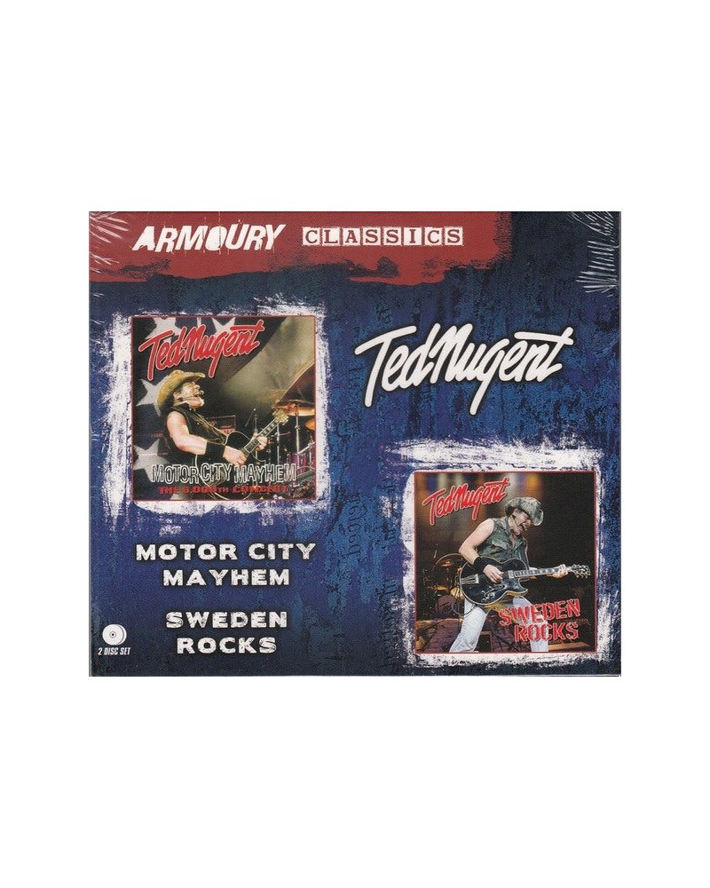 Ted Nugent MOTOR CITY MAYHEM + SWEDEN ROCKS CD $10.44 CD