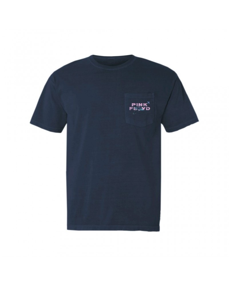 Pink Floyd T-Shirt | Pastel Orbit Logo Distressed Pocket T-shirt $12.28 Shirts