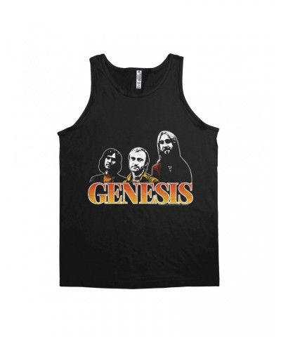 Genesis Unisex Tank Top | Retro Ombre Band Image Distressed Shirt $11.73 Shirts