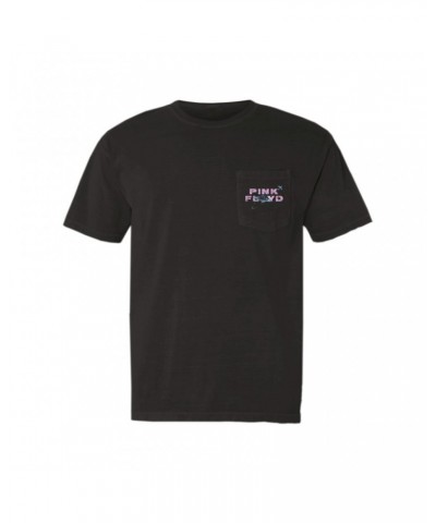 Pink Floyd T-Shirt | Pastel Orbit Logo Distressed Pocket T-shirt $12.28 Shirts