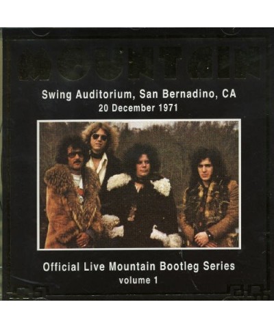 Mountain OFFICIAL BOOTLEG 1: LIVE AT SAN BERNARDINO 1971 CD $6.61 CD