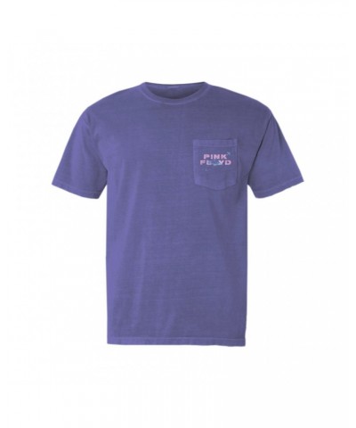 Pink Floyd T-Shirt | Pastel Orbit Logo Distressed Pocket T-shirt $12.28 Shirts