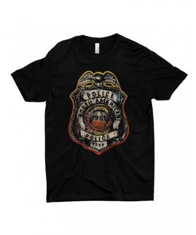 The Police T-Shirt | North American Tour Badge Shirt $10.73 Shirts