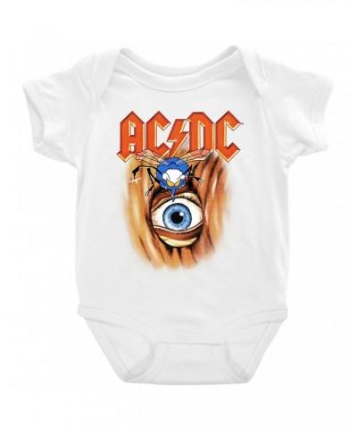 AC/DC Baby Short Sleeve Bodysuit | Fly On The Wall Album Cover Image Bodysuit $8.18 Kids