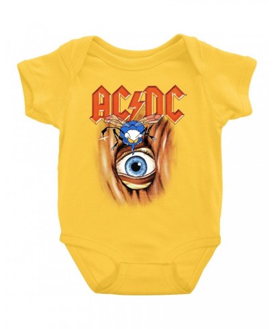 AC/DC Baby Short Sleeve Bodysuit | Fly On The Wall Album Cover Image Bodysuit $8.18 Kids