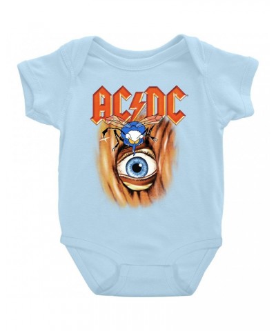 AC/DC Baby Short Sleeve Bodysuit | Fly On The Wall Album Cover Image Bodysuit $8.18 Kids