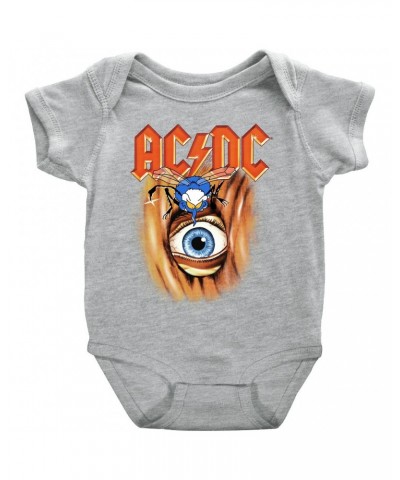 AC/DC Baby Short Sleeve Bodysuit | Fly On The Wall Album Cover Image Bodysuit $8.18 Kids