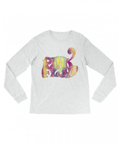 Pink Floyd Heather Long Sleeve Shirt | Tie Dye Groovy Logo Distressed Shirt $14.08 Shirts