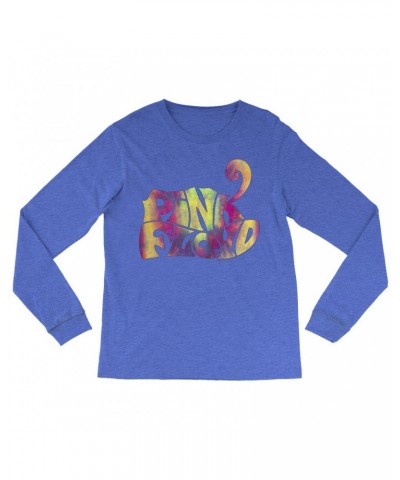 Pink Floyd Heather Long Sleeve Shirt | Tie Dye Groovy Logo Distressed Shirt $14.08 Shirts