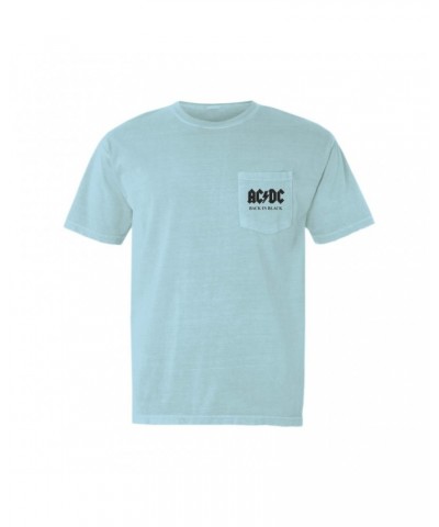 AC/DC T-Shirt | Back In Black Charcoal Design Pocket T-shirt $11.08 Shirts