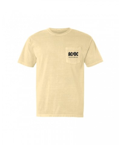 AC/DC T-Shirt | Back In Black Charcoal Design Pocket T-shirt $11.08 Shirts