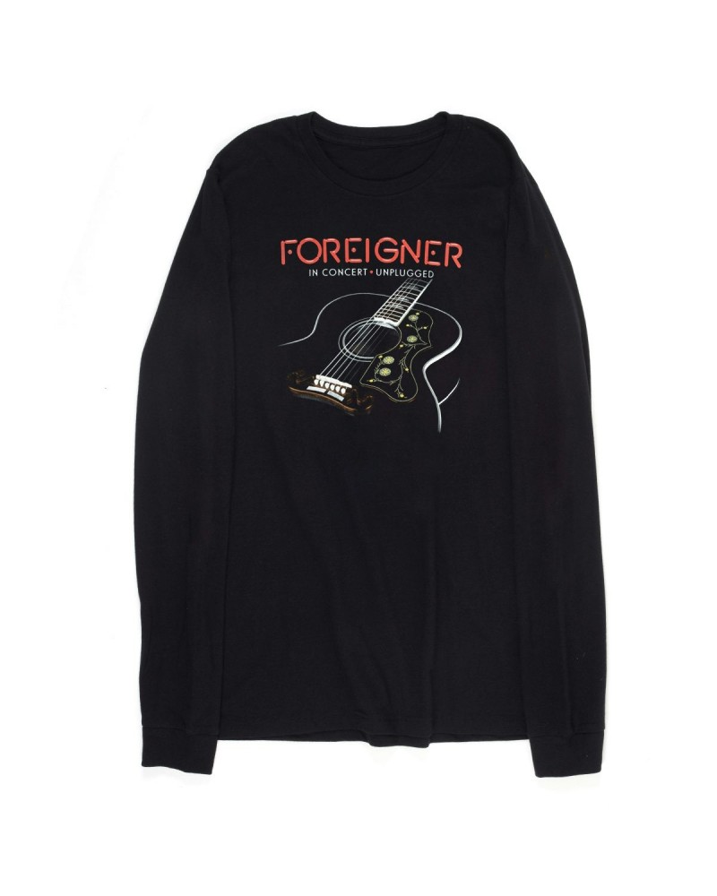 Foreigner Unplugged Acoustic 2016 Tour Long Sleeve T-Shirt $16.80 Shirts