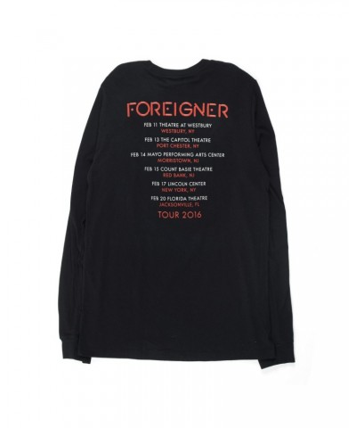 Foreigner Unplugged Acoustic 2016 Tour Long Sleeve T-Shirt $16.80 Shirts