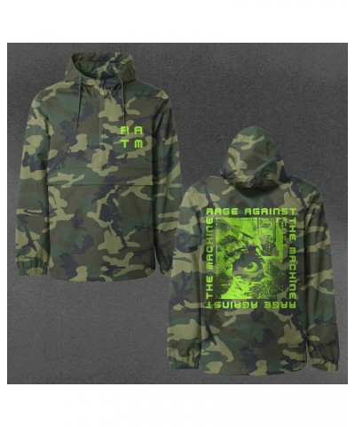 Rage Against The Machine Camo Anorak Jacket $27.20 Outerwear