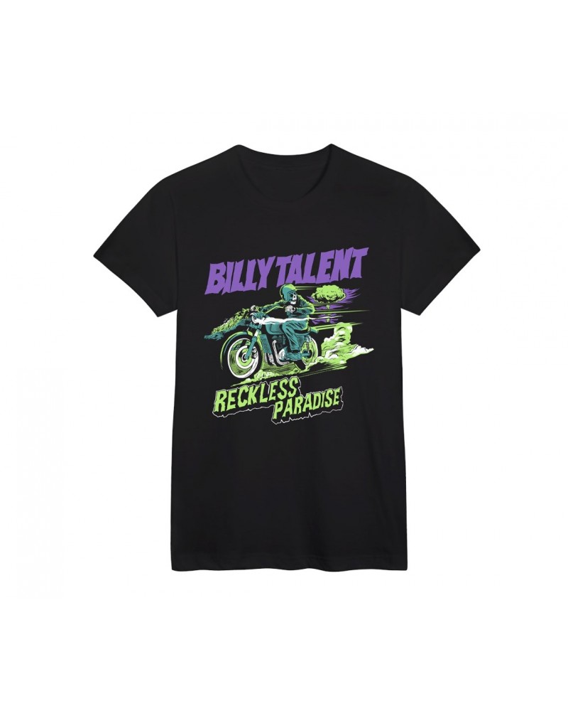 Billy Talent Women's Reckless Paradise Motorbike T-Shirt $11.50 Shirts