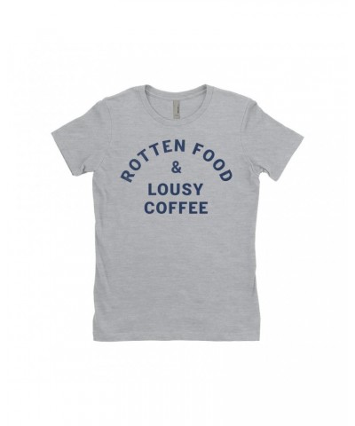 Joe Cocker Ladies' Boyfriend T-Shirt | Rotten Food & Lousy Coffee Tee worn by Shirt $7.73 Shirts