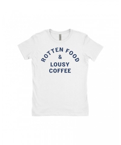 Joe Cocker Ladies' Boyfriend T-Shirt | Rotten Food & Lousy Coffee Tee worn by Shirt $7.73 Shirts