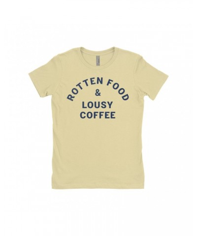 Joe Cocker Ladies' Boyfriend T-Shirt | Rotten Food & Lousy Coffee Tee worn by Shirt $7.73 Shirts