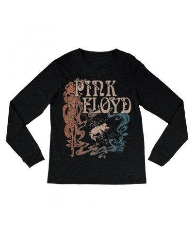 Pink Floyd Long Sleeve Shirt | On Stage Vintage Art Nouveau Animals Design Shirt $14.68 Shirts