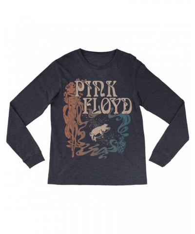 Pink Floyd Long Sleeve Shirt | On Stage Vintage Art Nouveau Animals Design Shirt $14.68 Shirts